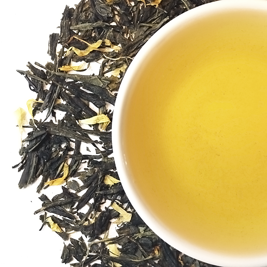 Mango Green Tea (2 oz loose leaf) - Click Image to Close